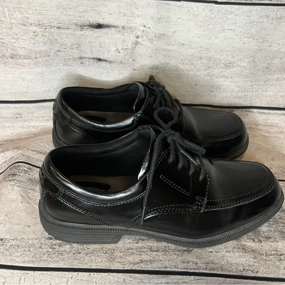 Nunn Bush Kor Comfort Gel Black Leather Lace-Up Oxford Shoes Formal Prom Recital
